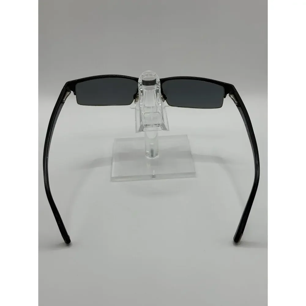 Tru Trussardi TR12716 Black Rectangular Sunglasses Titanium 53-19